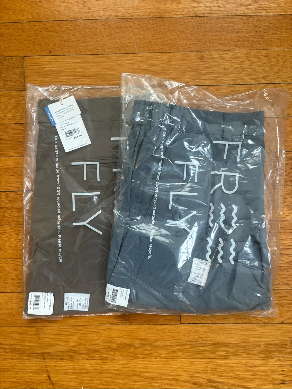 Free Fly Men's Latitude Shorts - Small - 2 pair - Tobacco & Slate Blue